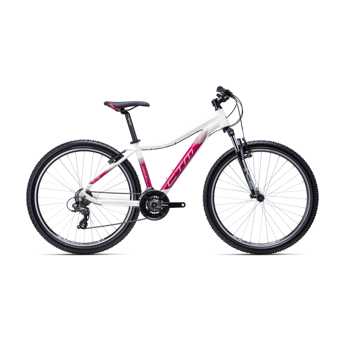 CTM CHARISMA 1.0 27.5 sieviešu velosipēds - balts/rozā 2024