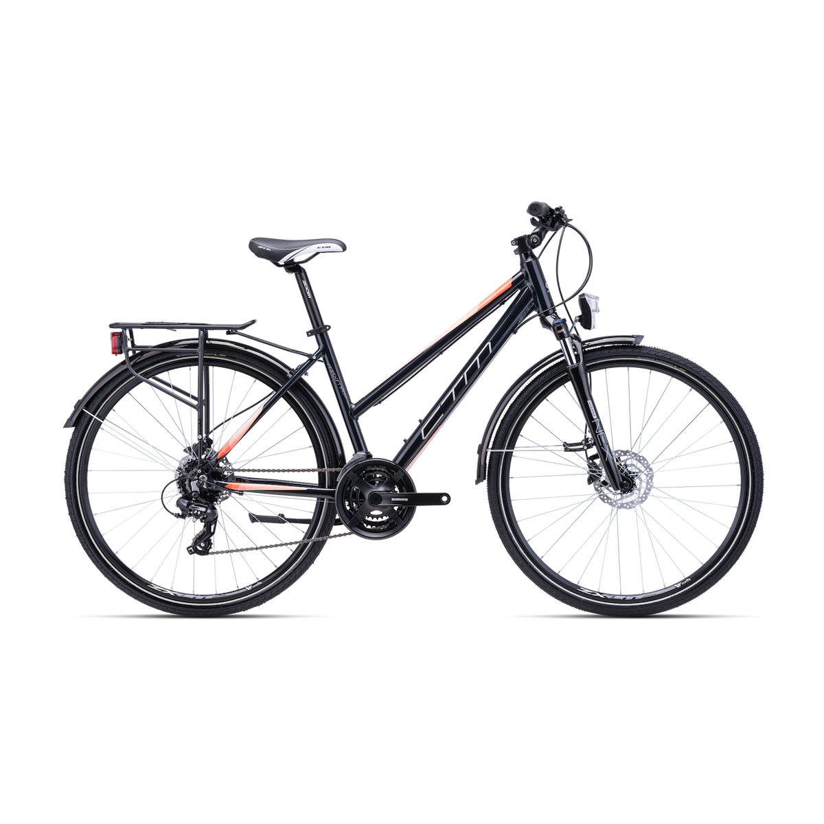 CTM MAXIMA 3.0 28 velosipēds - melns/rozā 2024