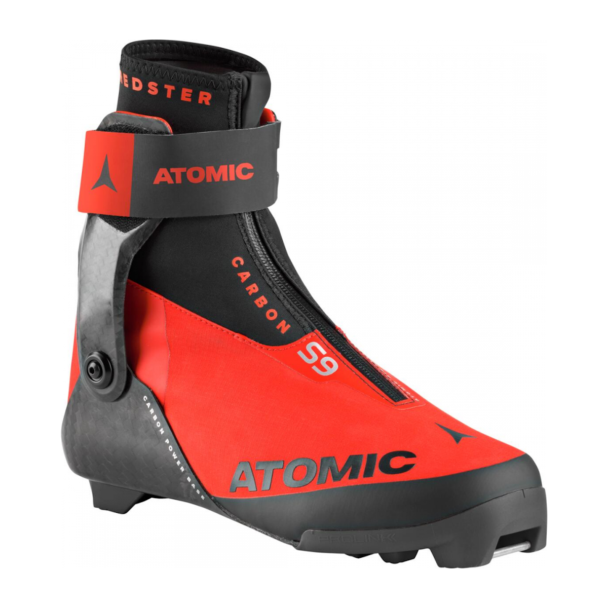 ATOMIC REDSTER S9 CARBON PROLINK skating nordic boots - black/red