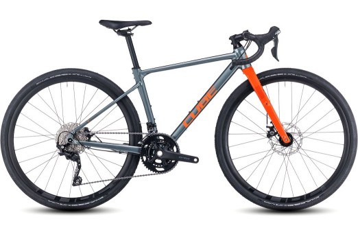 CUBE NUROAD ROOKIE gravel bicycle - smokeyfir/orange 2024