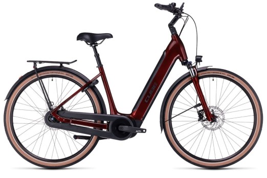 CUBE SUPREME HYBRID PRO 500 elektro velosipēds - red/black 2024