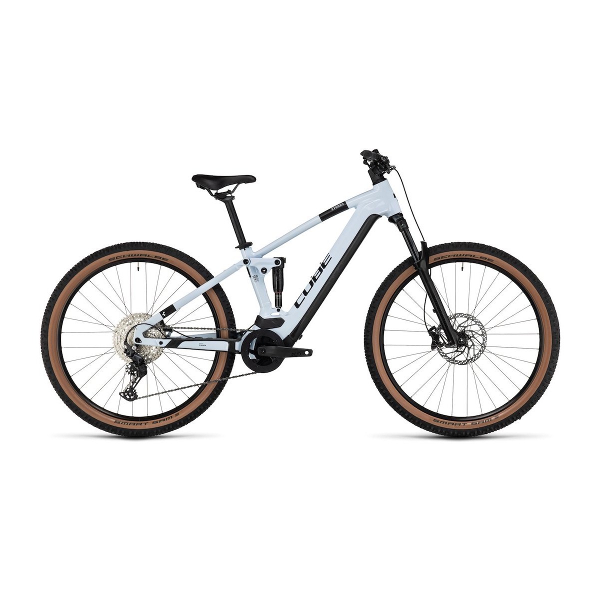 CUBE STEREO HYBRID 120 PRO 750 elektro velosipēds - flashwhite/black 2024