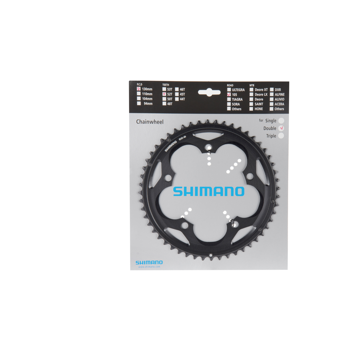 Shimano 105 FC-5700 52T road bike chainrings