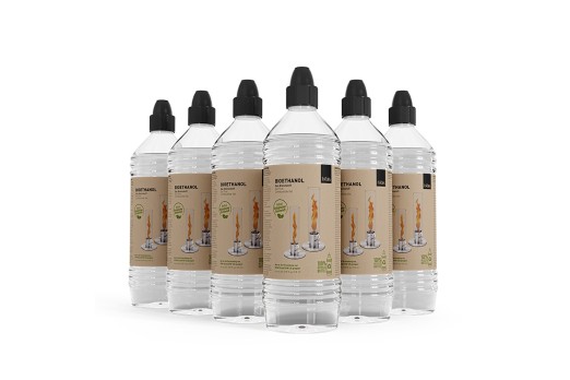 HOFATS SPIN bioethanol gel fuel - 1l bottle (six-pack)