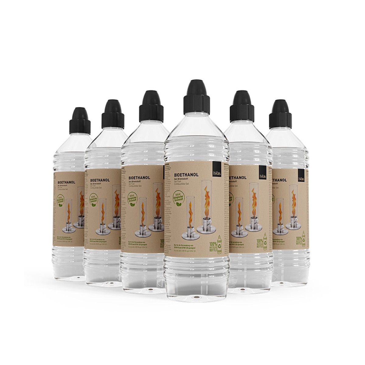 HOFATS SPIN bioethanol gel fuel - 1l bottle (six-pack)