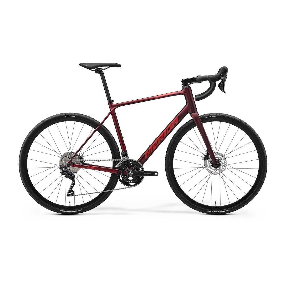 MERIDA SCULTURA ENDURANCE GR 500 šosejas velosipēds - tumši sarkans - 2024