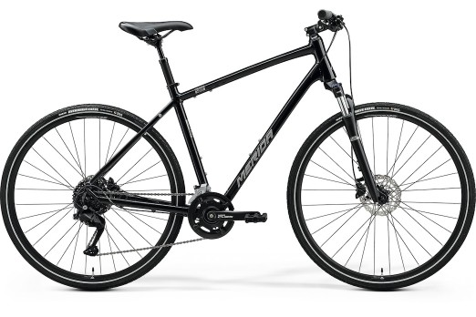 MERIDA CROSSWAY 100 bicycle - black - 2024
