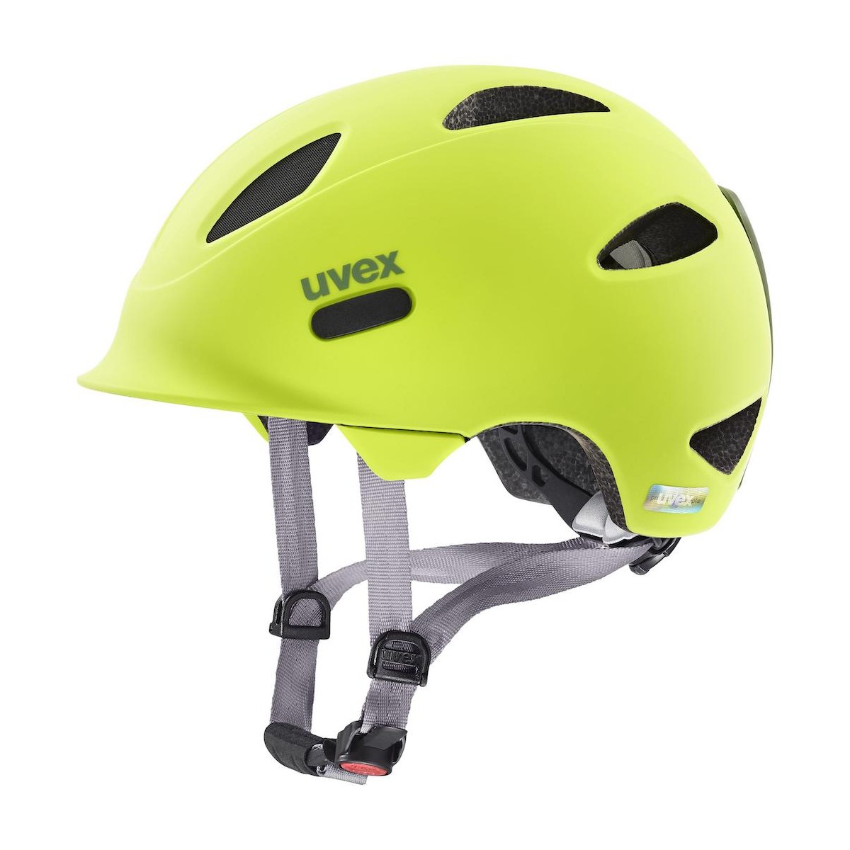 UVEX OYO helmet - neon yellow/moss green matt