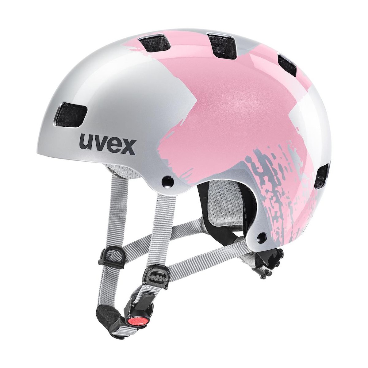 UVEX KID 3 helmet - silver/rose