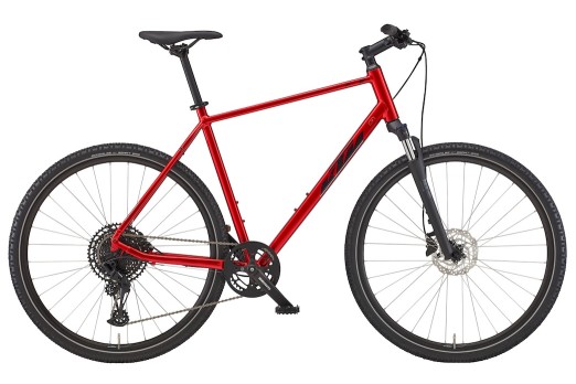 KTM X-LIFE CROSS velosipēds - sarkana/melna - 2022