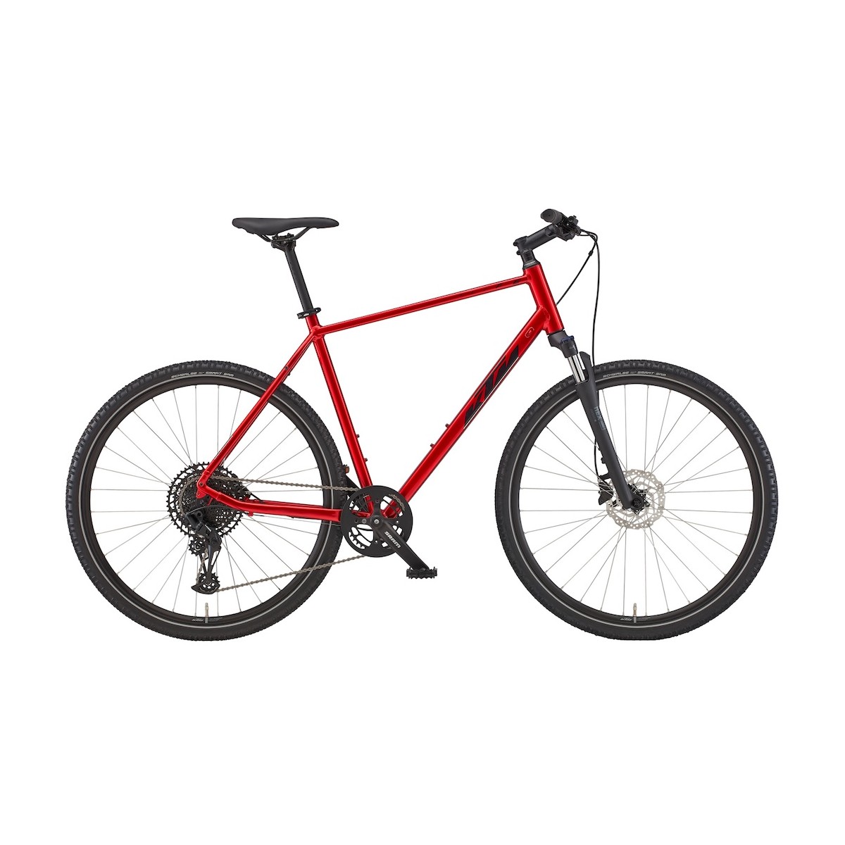 KTM X-LIFE CROSS velosipēds - sarkana/melna - 2022