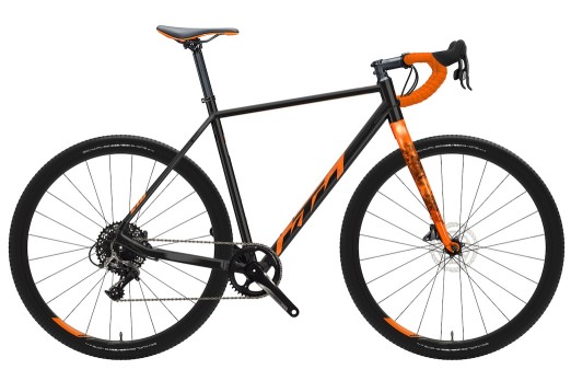 KTM X-STRADA 30 gravel bicycle - black/orange - 2022