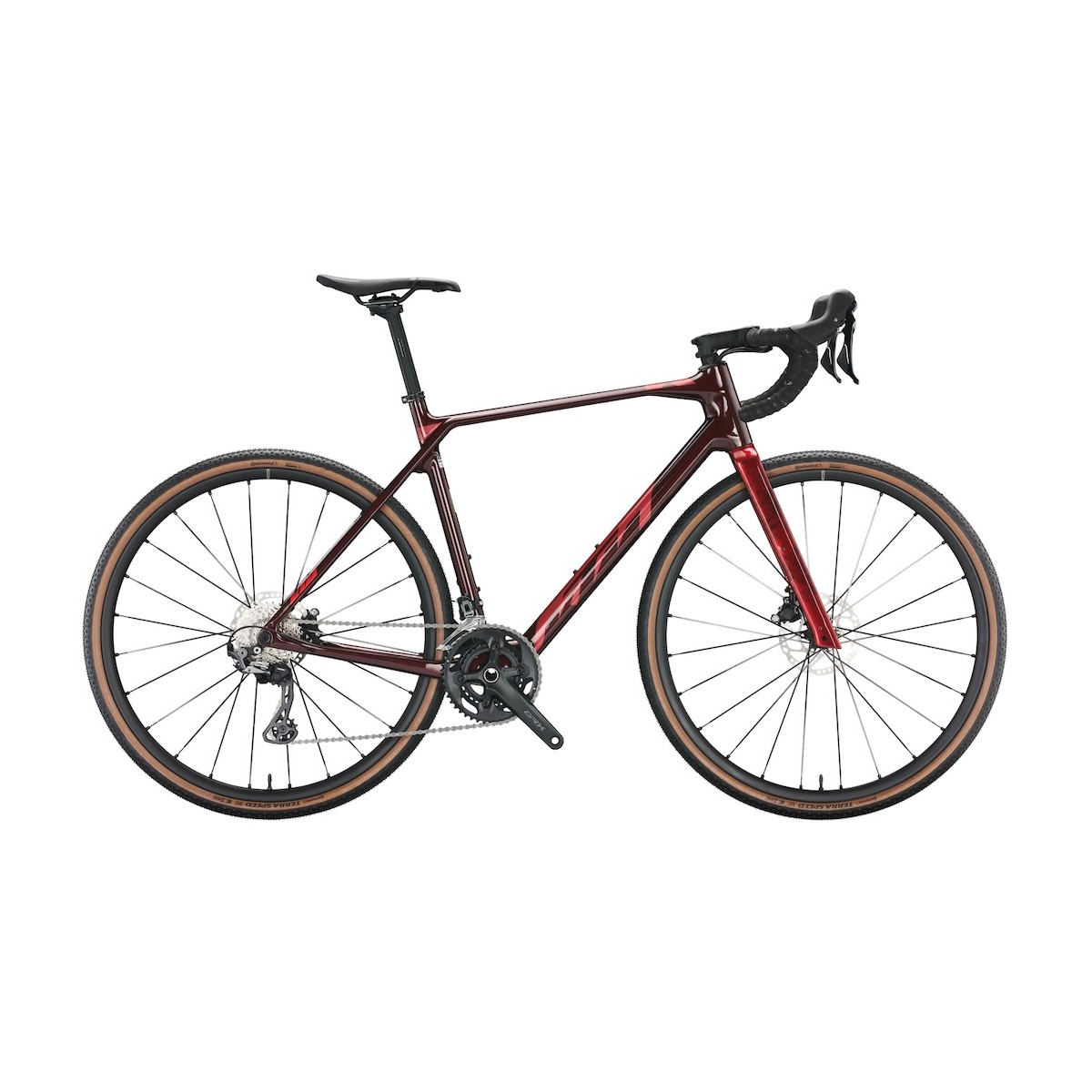 KTM X-STRADA ELITE gravel bicycle - bordo/red - 2022