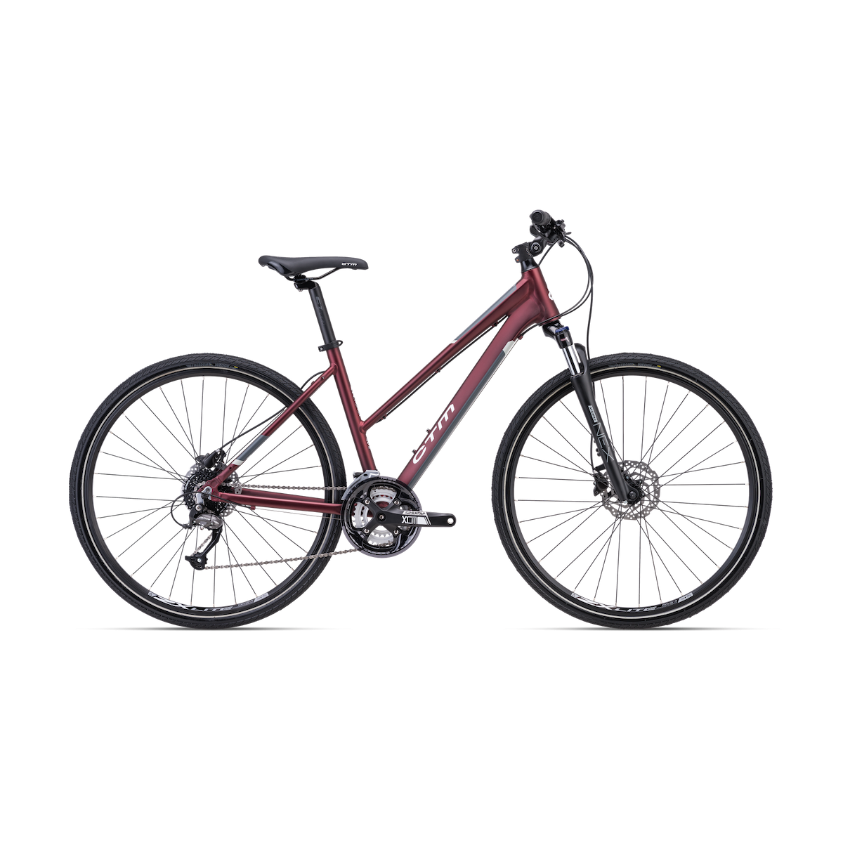 CTM BORA 2.0 28 bicycle - red pearl/grey 2024