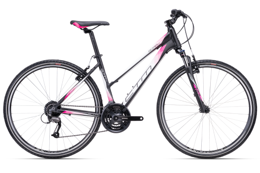 CTM BORA 1.0 28 velosipēds - melna/rozā 2022