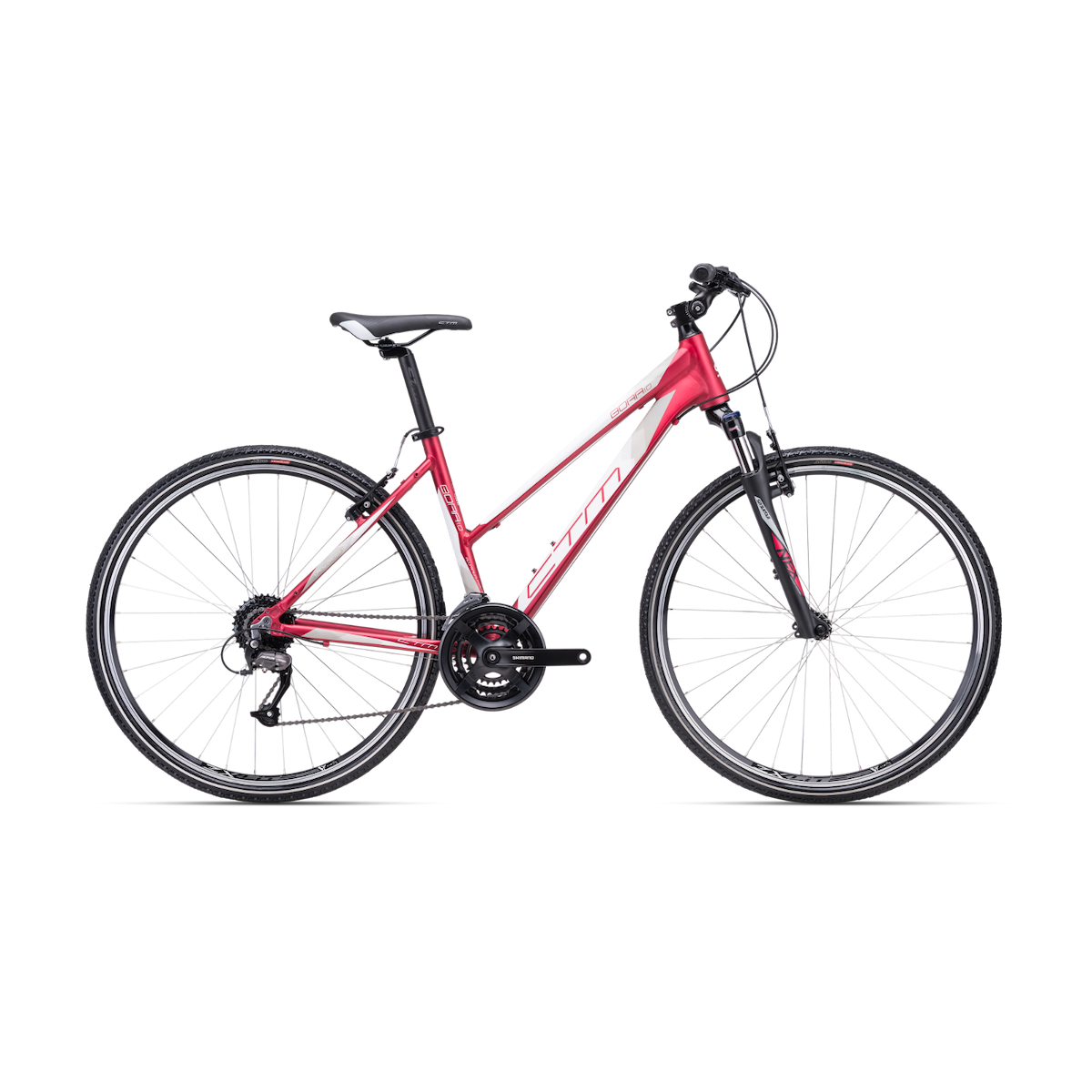 CTM BORA 1.0 28 bicycle - red/grey - 2022