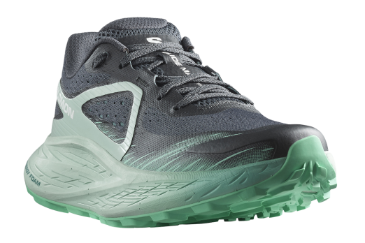 SALOMON GLIDE MAX TR W trail running shoes - grey/light green