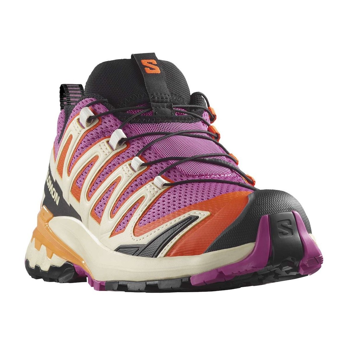 SALOMON XA PRO 3D V9 W trail running shoes - white/pink/orange