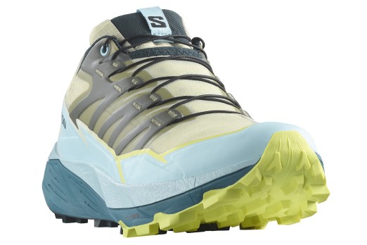 SALOMON THUNDERCROSS W trail running shoes - green/light blue/grey