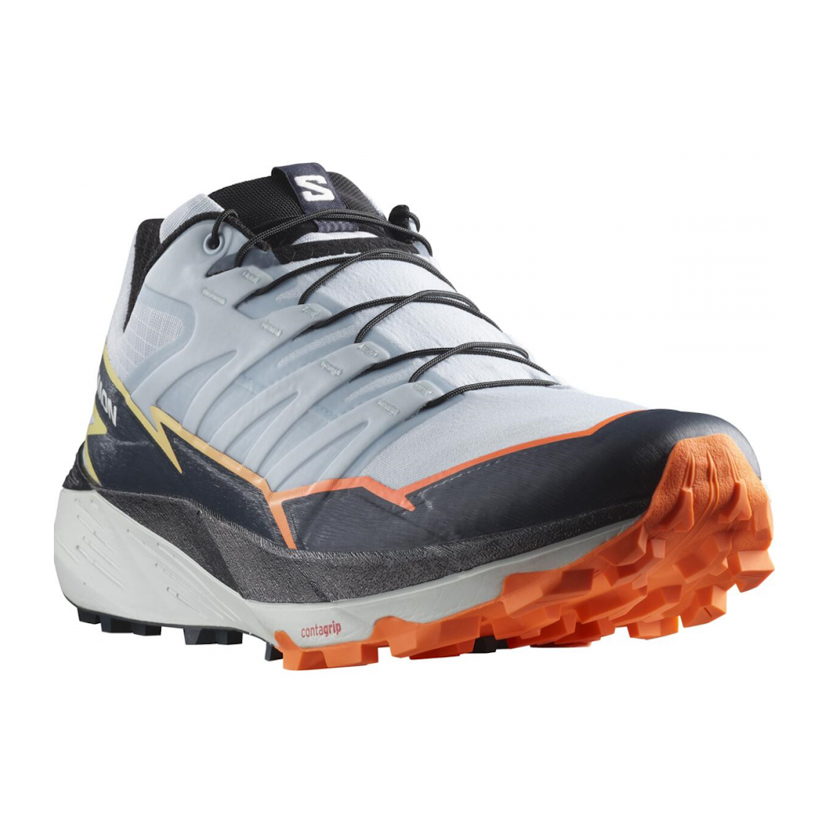 SALOMON THUNDERCROSS trail running shoes - grey/black/orange
