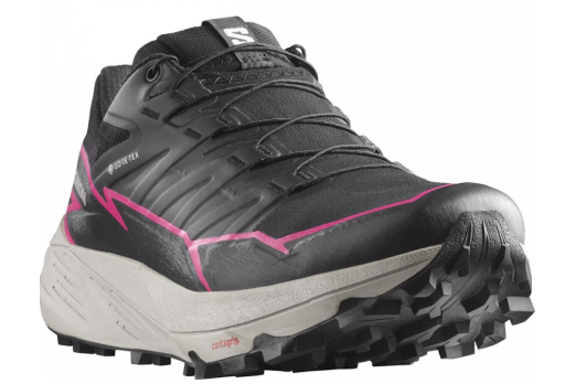 SALOMON THUNDERCROSS GTX W trail running shoes - black/grey/pink