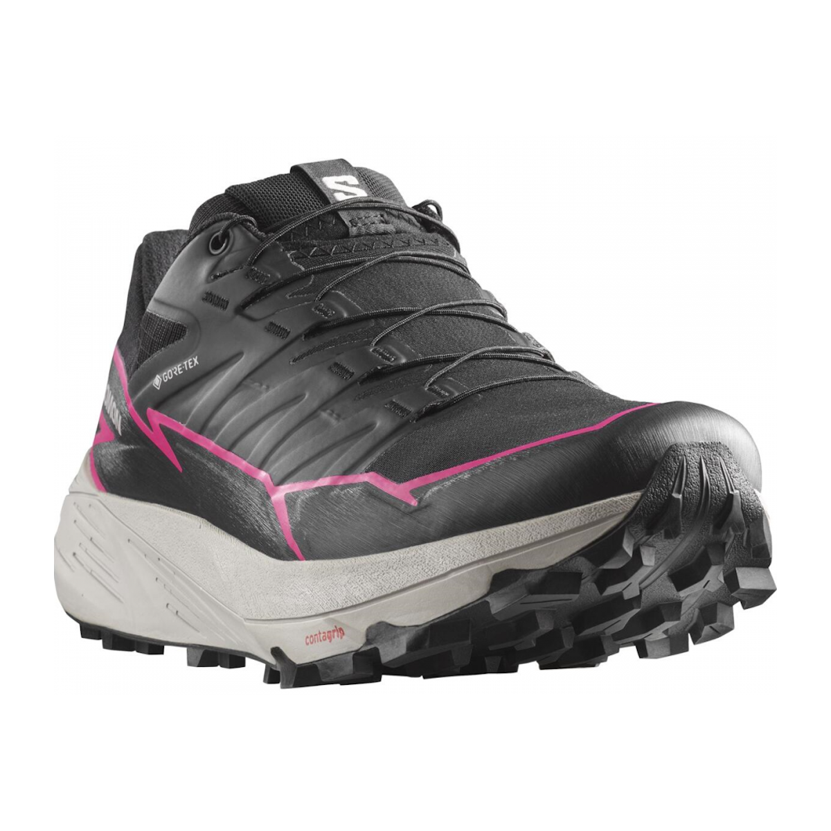 SALOMON THUNDERCROSS GTX W skriešanas apavi - black/grey/pink