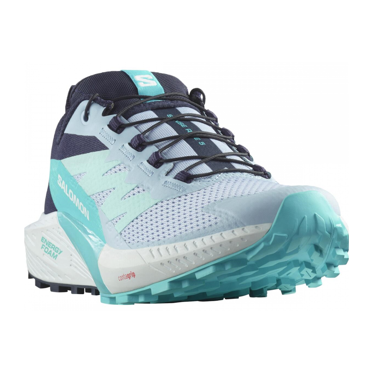SALOMON SENSE RIDE 5 W trail running shoes - light blue/white