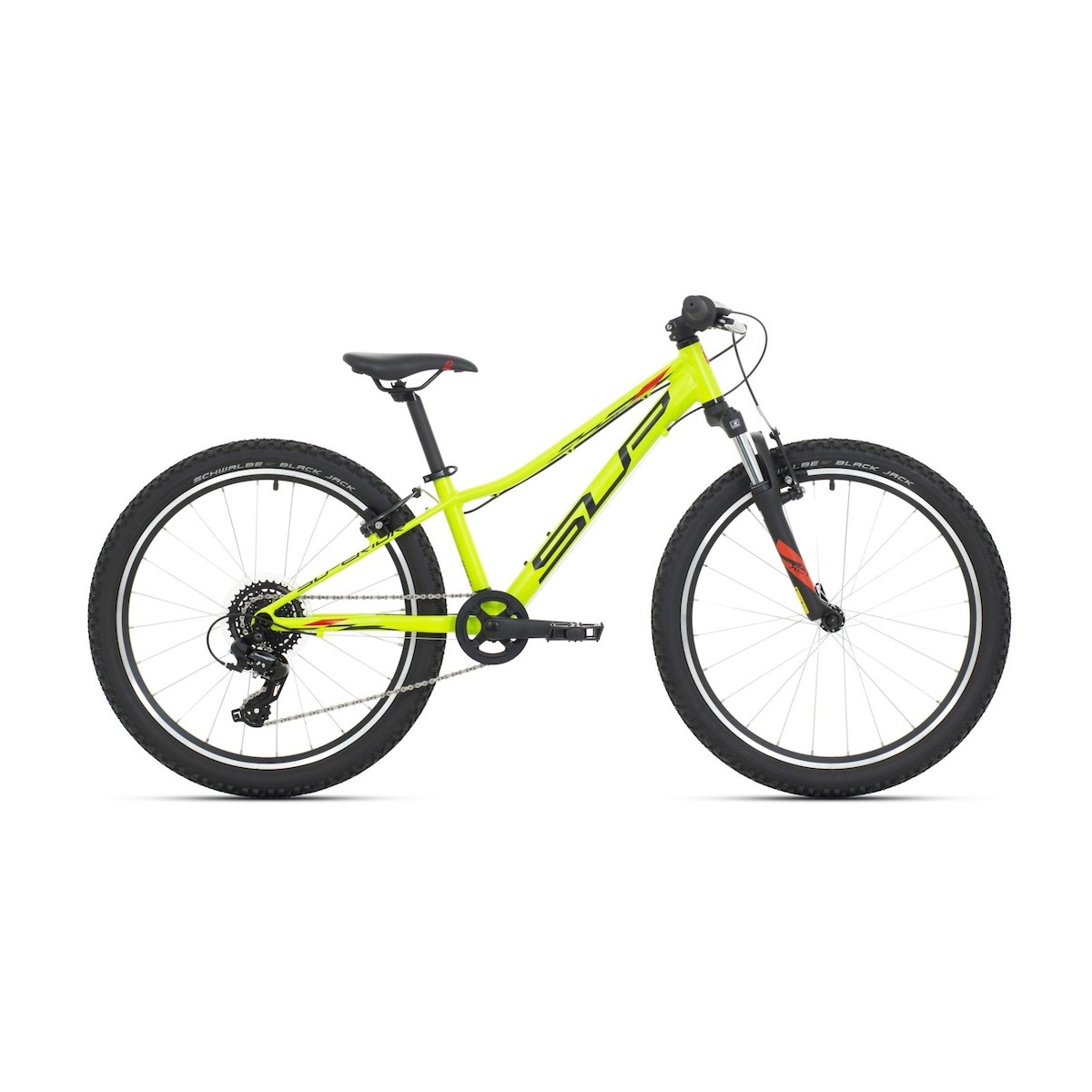SUPERIOR RACER XC 24 kids bicycle - matte lime/black/red