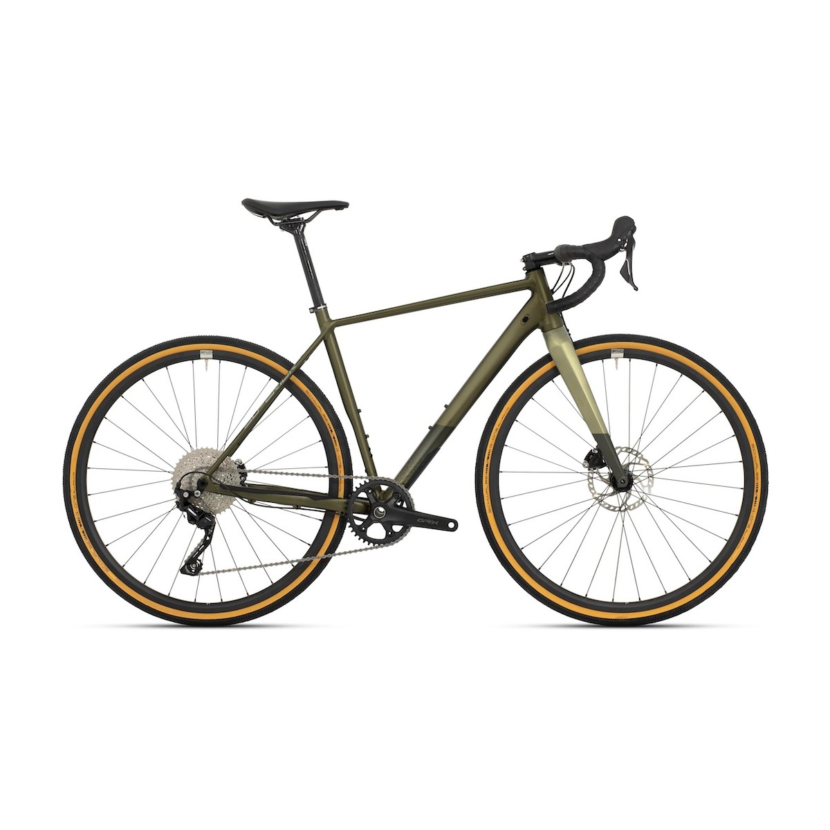 SUPERIOR X-ROAD COMP GR gravel bicycle - gloss olive chrome - 2024