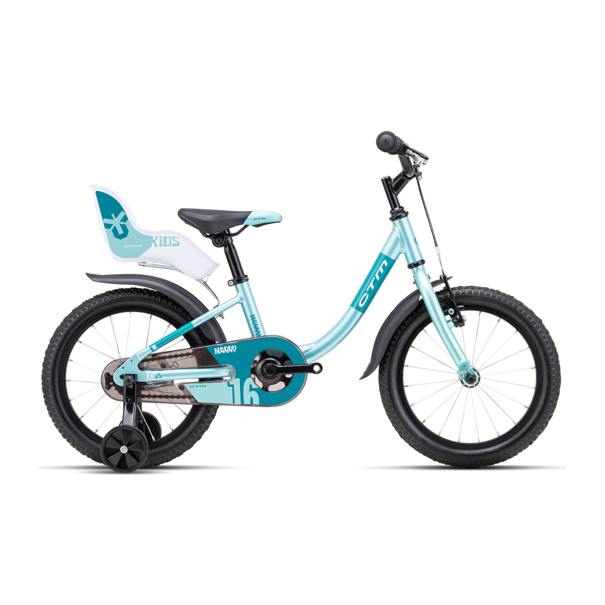 CTM MARRY 16 kids bicycle - turquoise pearl 2024