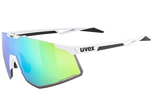 UVEX PACE PERFORM CV sunglasses - white matt/green