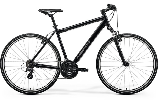 MERIDA CROSSWAY 10-V velosipēds - melna/sudraba - 2024