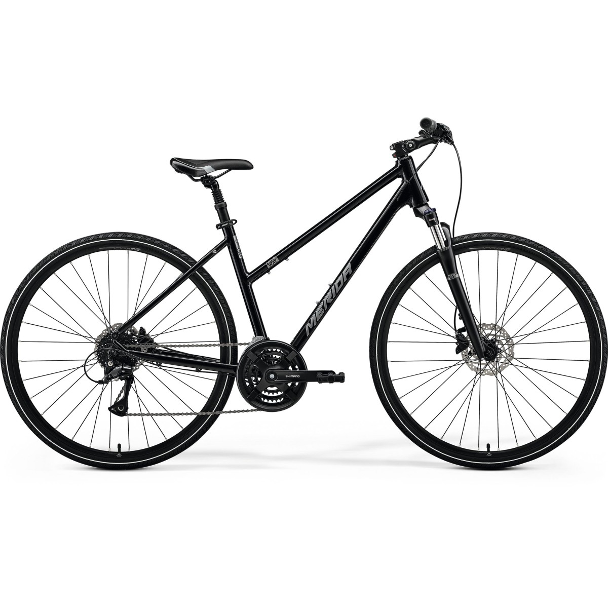 MERIDA CROSSWAY 20 LADY bicycle - black/silver - 2024