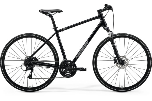 MERIDA CROSSWAY 20 bicycle - black/silver - 2024