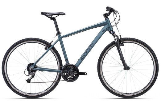 CTM STARK 1.0 28 bicycle - matt grey blue 2023