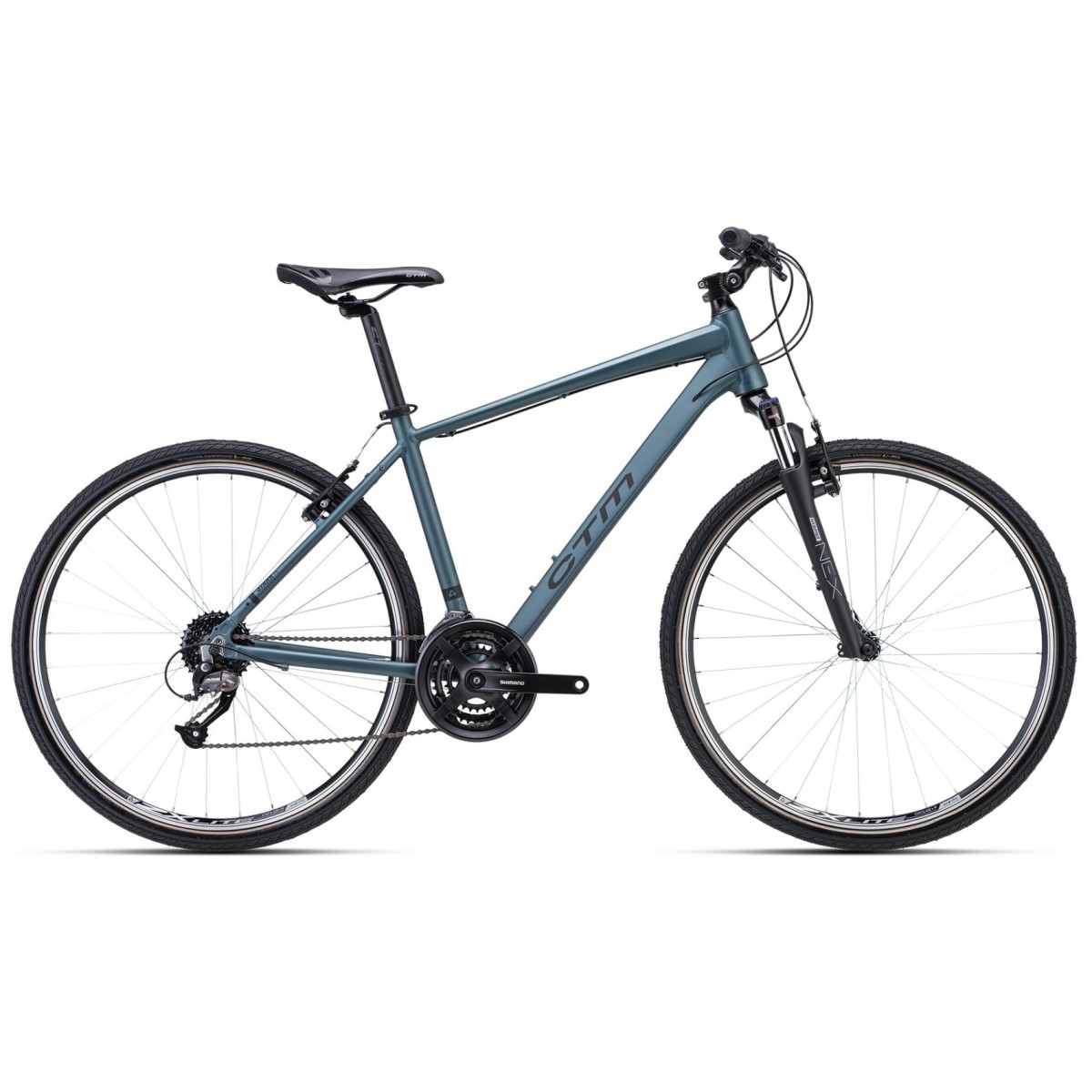 CTM STARK 1.0 28 bicycle - matt grey blue 2023
