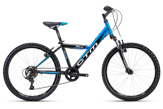 CTM WILLY 24 bērnu velosipēds - melns/zils 2023