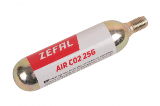 ZEFAL cartridge with thread CO2 25G - 20pc display box
