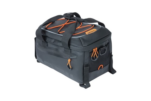BASIL MILES TARPAULIN 8L bicycle trunk bag - black/orange
