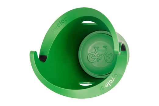 CYCLOC SOLO bike wall mounted storage - green