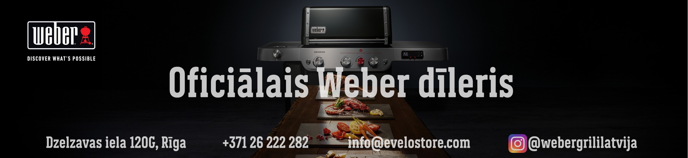 WEBER grills, accessories and spaceports